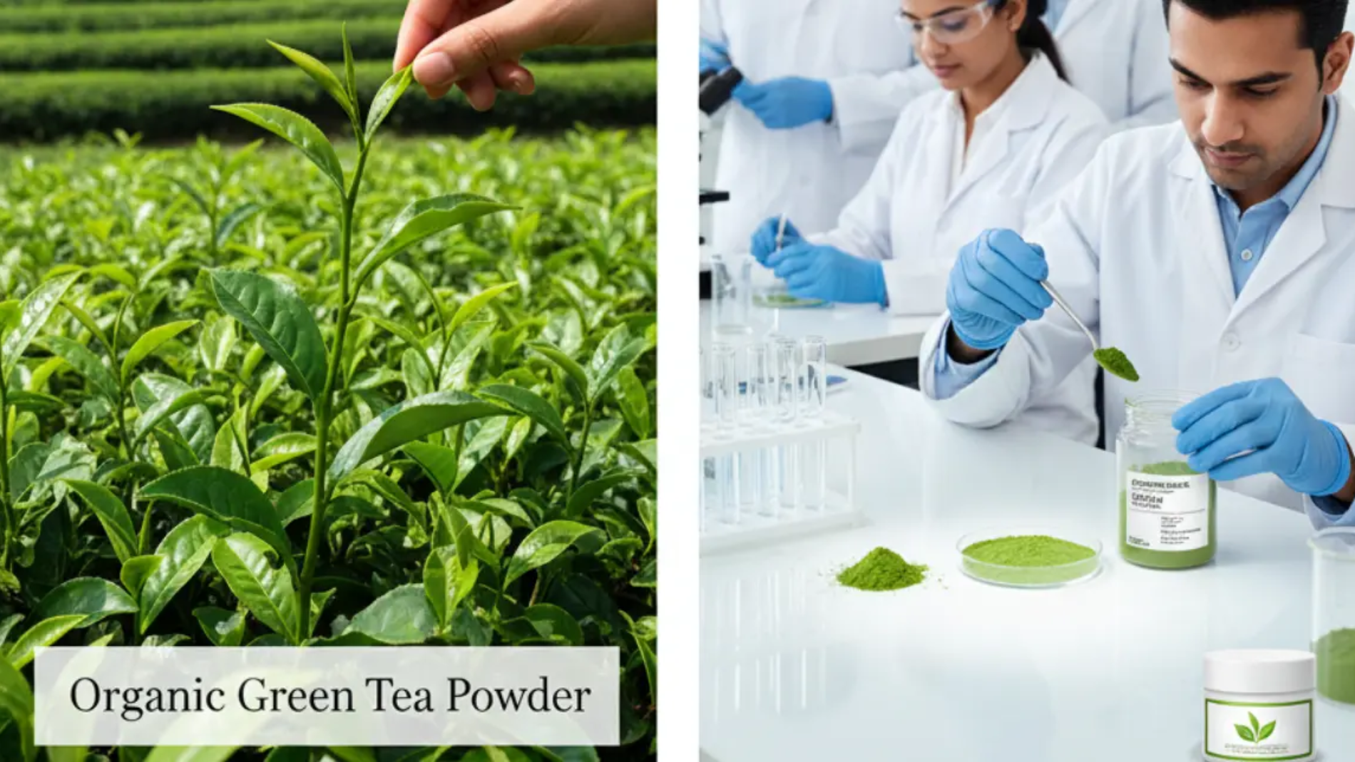 organic green tea powder