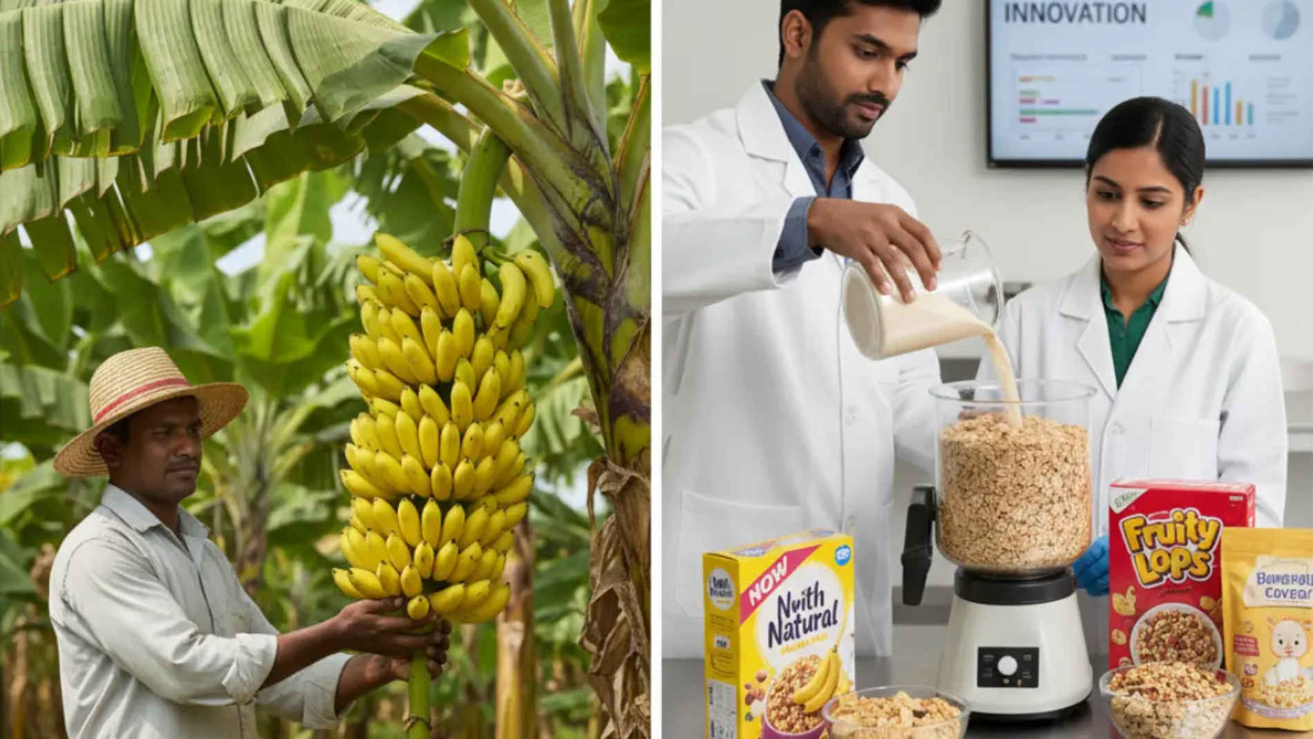 ripe banana powder