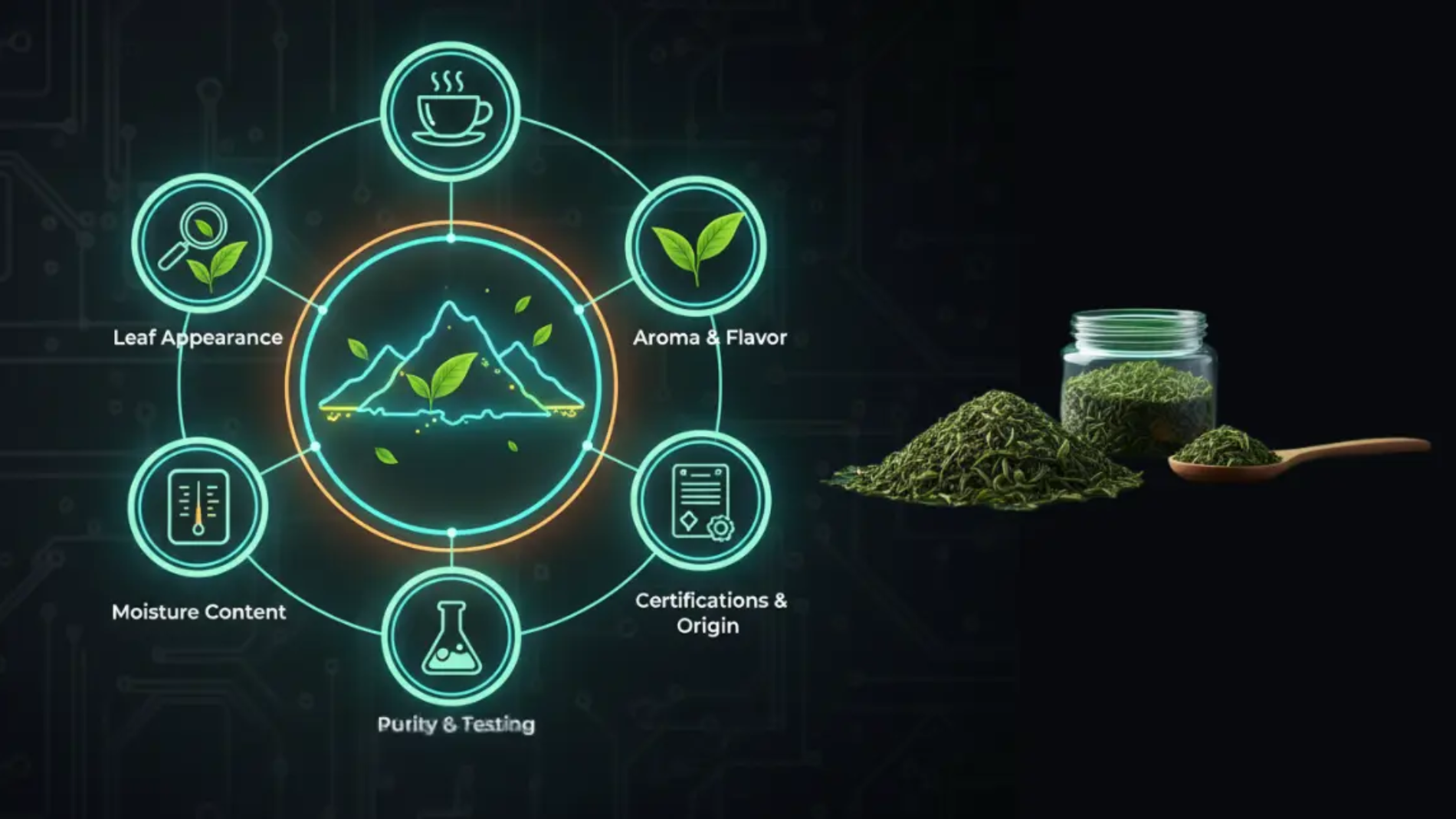 Indian Nilgiri Green Tea powder