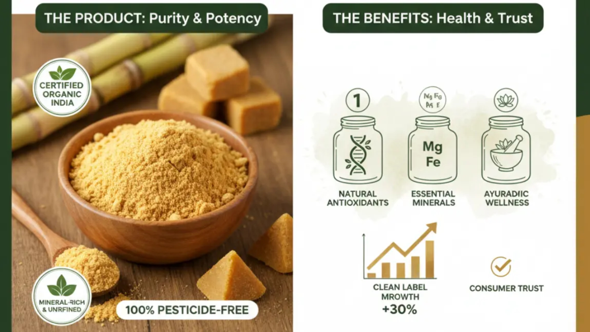 Indian Organic Jaggery Powder