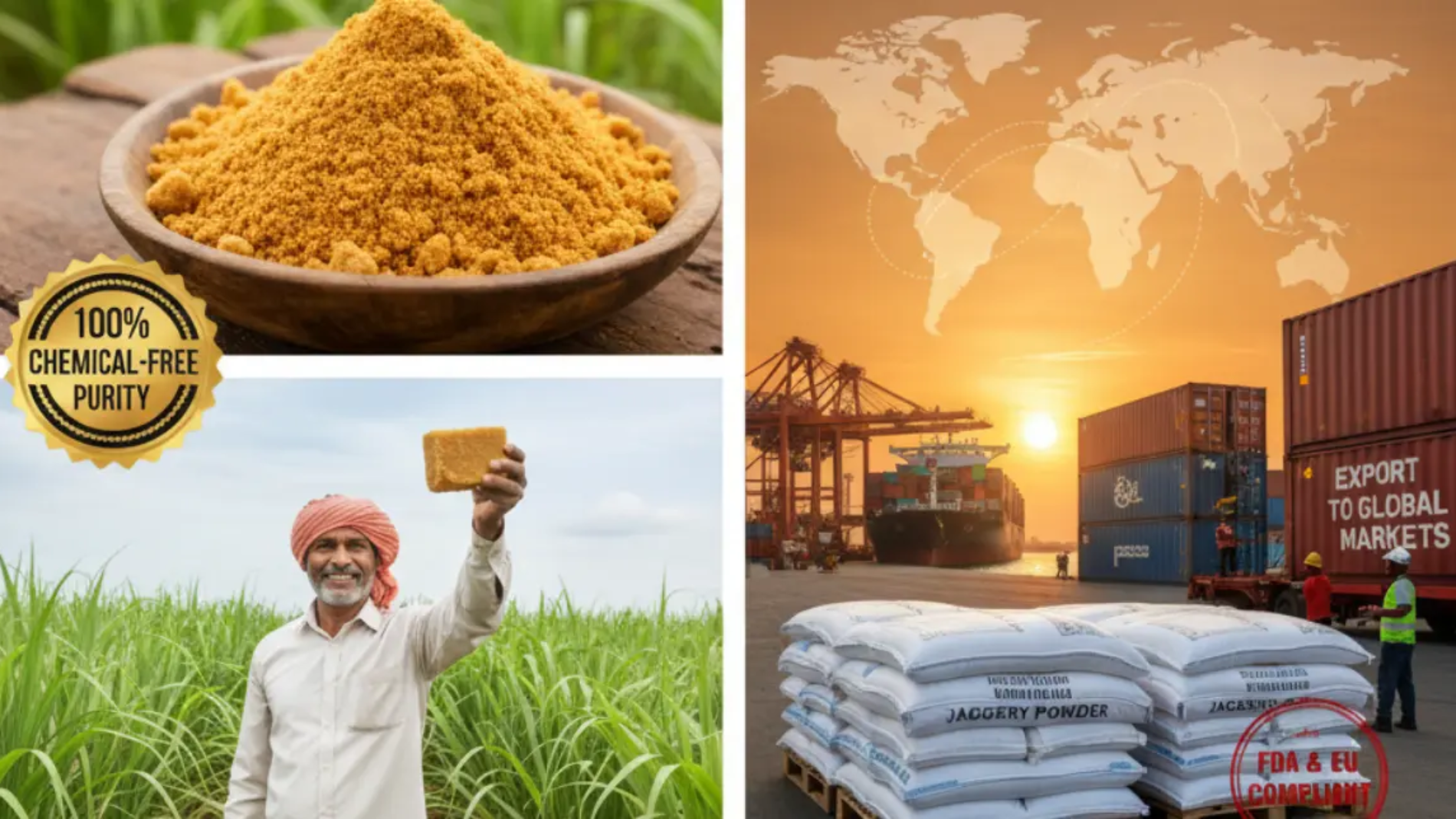 indian jaggery powder export