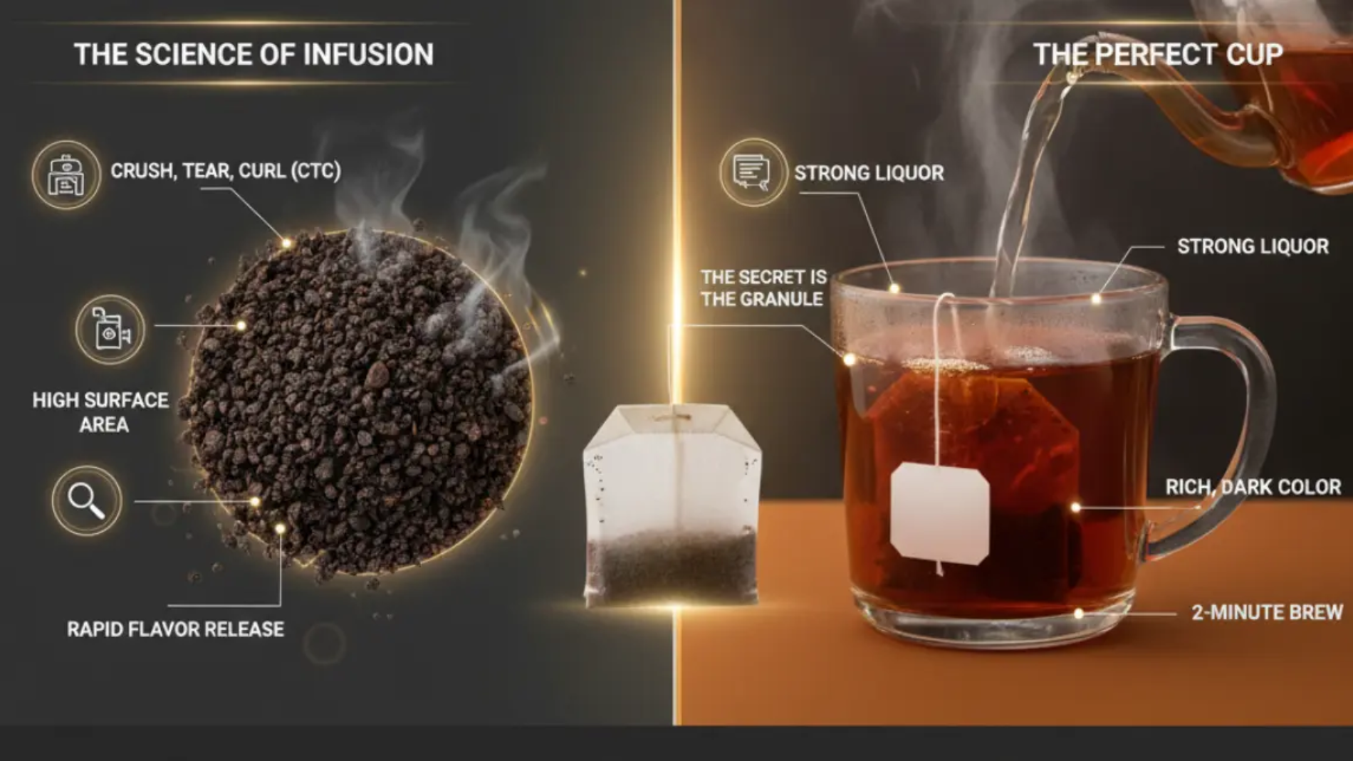 Indian CTC Black Tea Powder