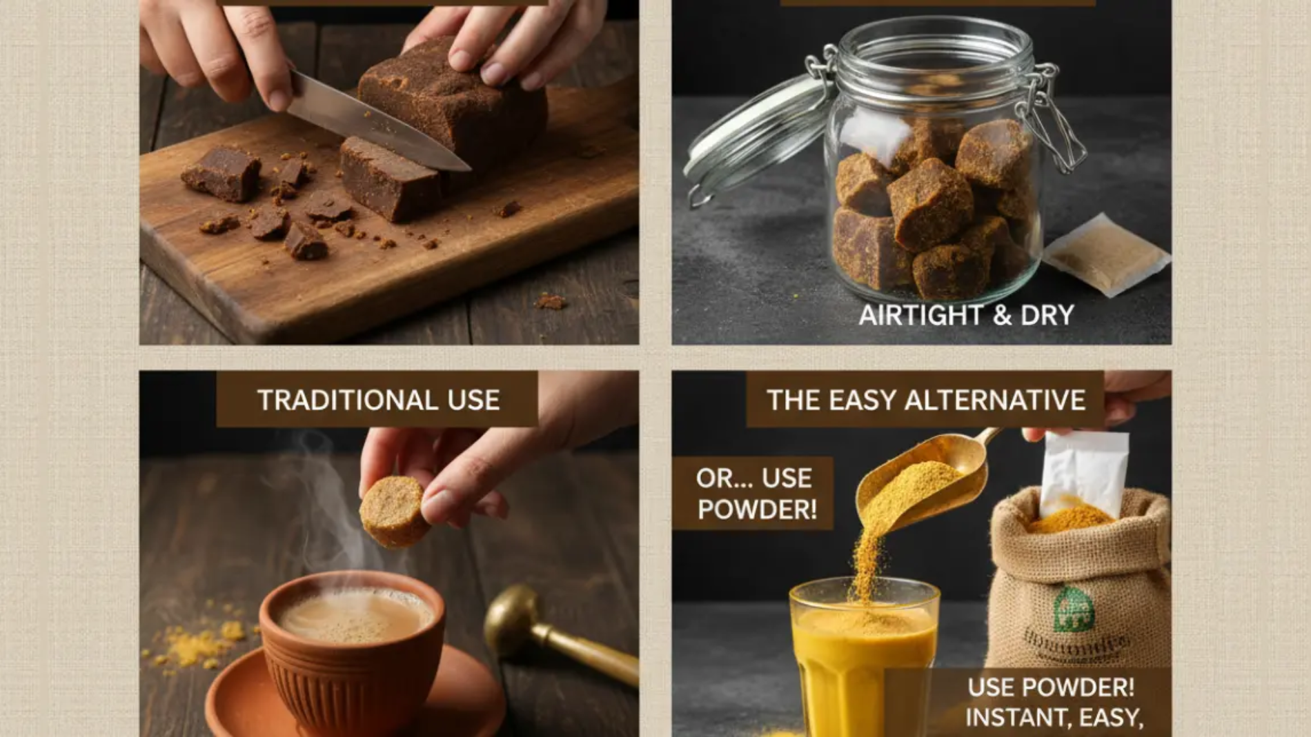 Indian Jaggery Blocks