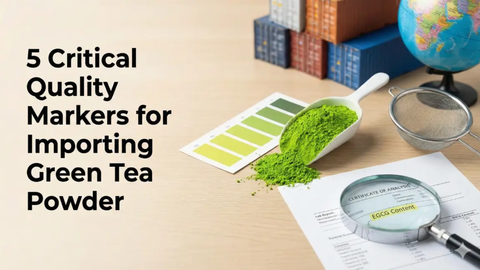 green tea powder