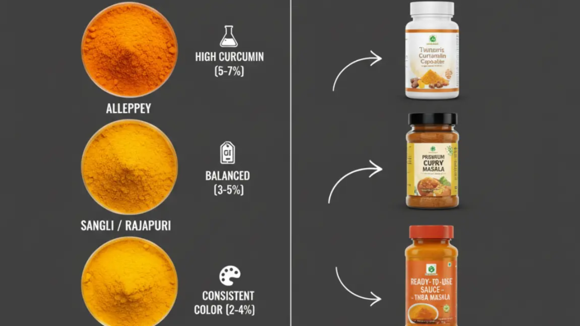 types of turmeric