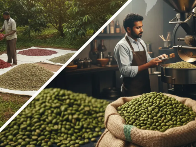 Raw Coffee Beans from India