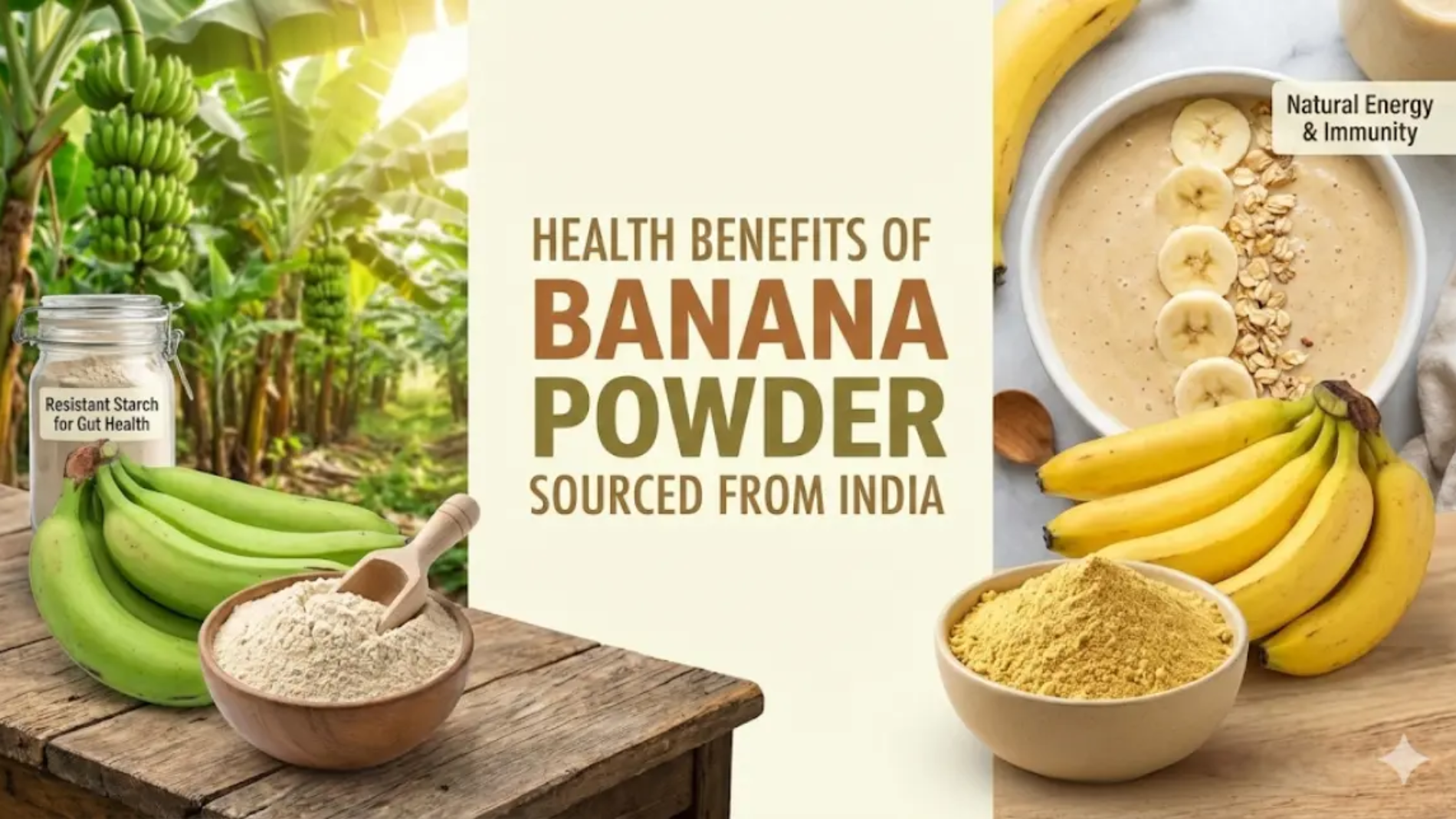 banana powder from india
